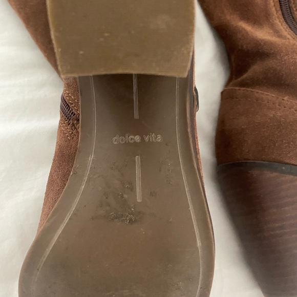 Dolce Vita Saddle Suede Ohanna Over The Knee Boots - Picture 5 of 7